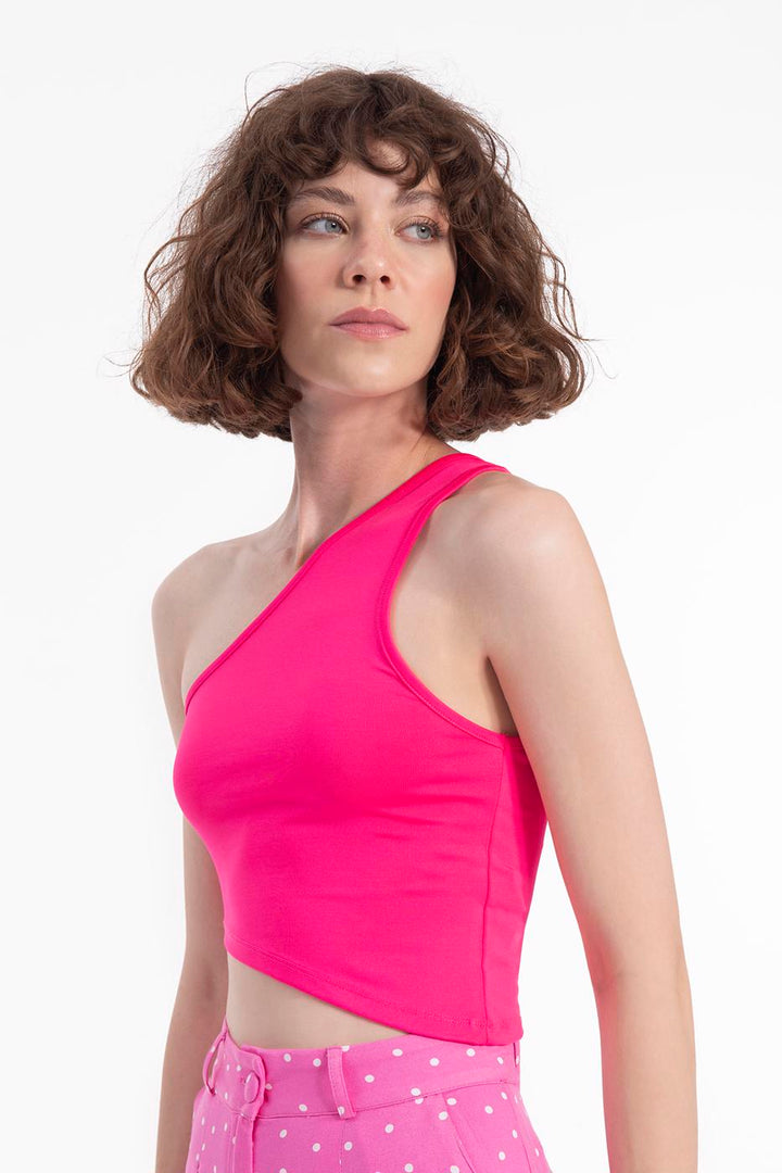 BSL Women One shoulder asymetric hem top - Salamanca