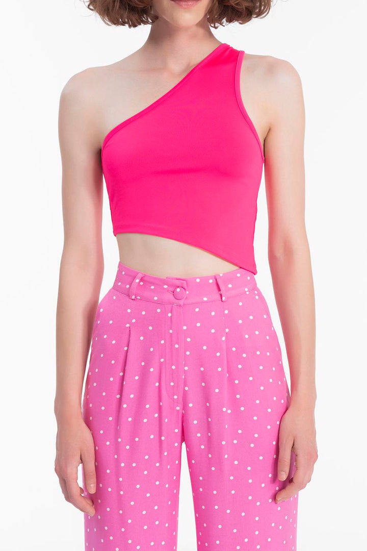 BSL Women One shoulder asymetric hem top - Salamanca