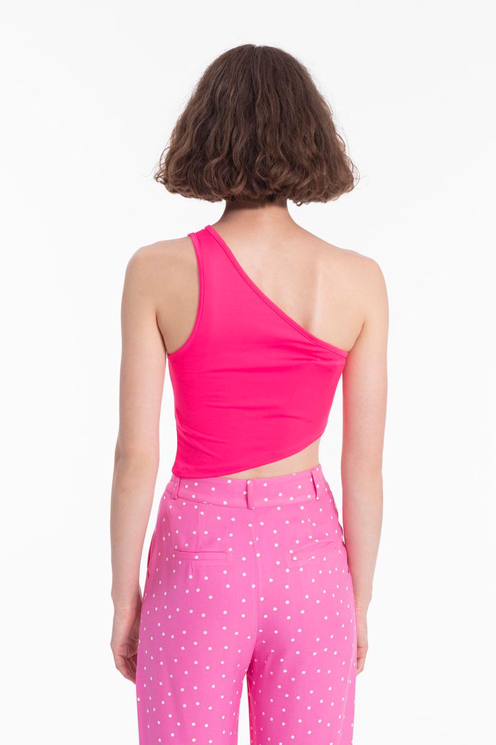 BSL Women One shoulder asymetric hem top - Salamanca