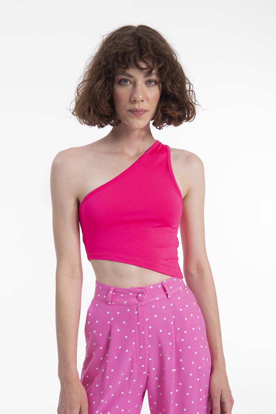BSL Women One shoulder asymetric hem top - Salamanca