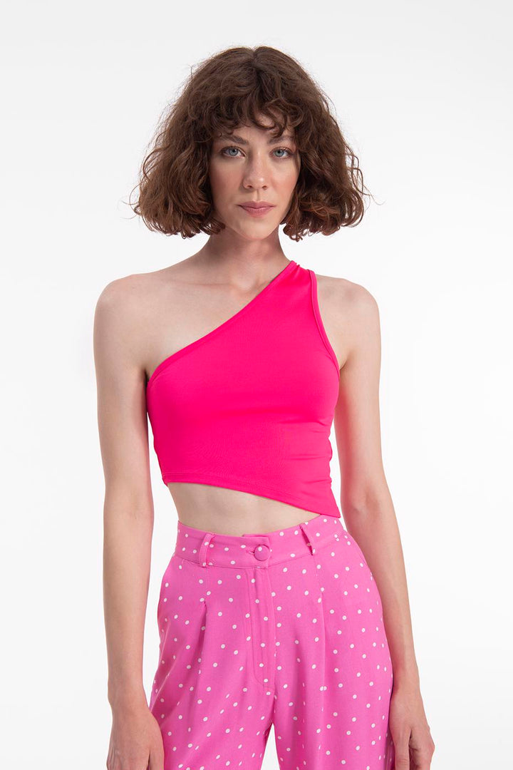 BSL Women One shoulder asymetric hem top - Salamanca