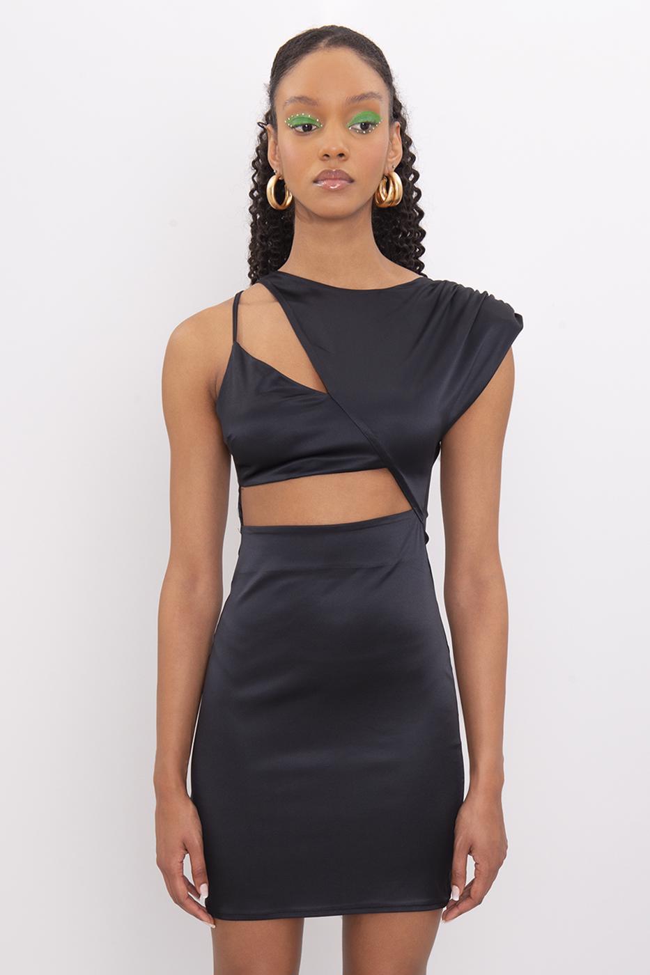 BSL Women One Shoulder Strappy Mini Dress - Kingston upon Hull