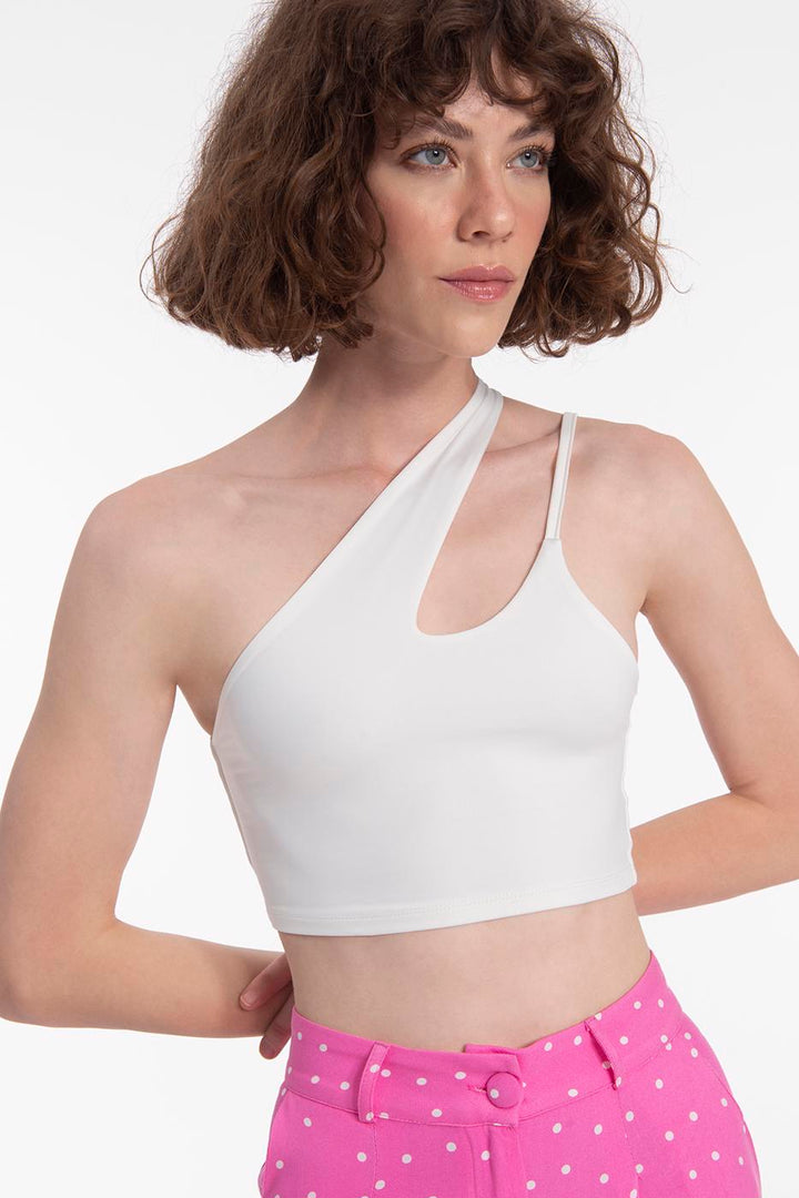 BSL Women One shoulder strapped crop top - Leesburg