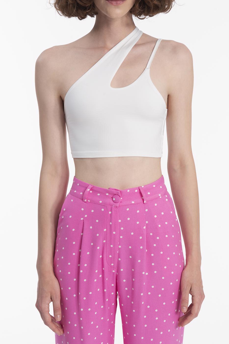 BSL Women One shoulder strapped crop top - Leesburg