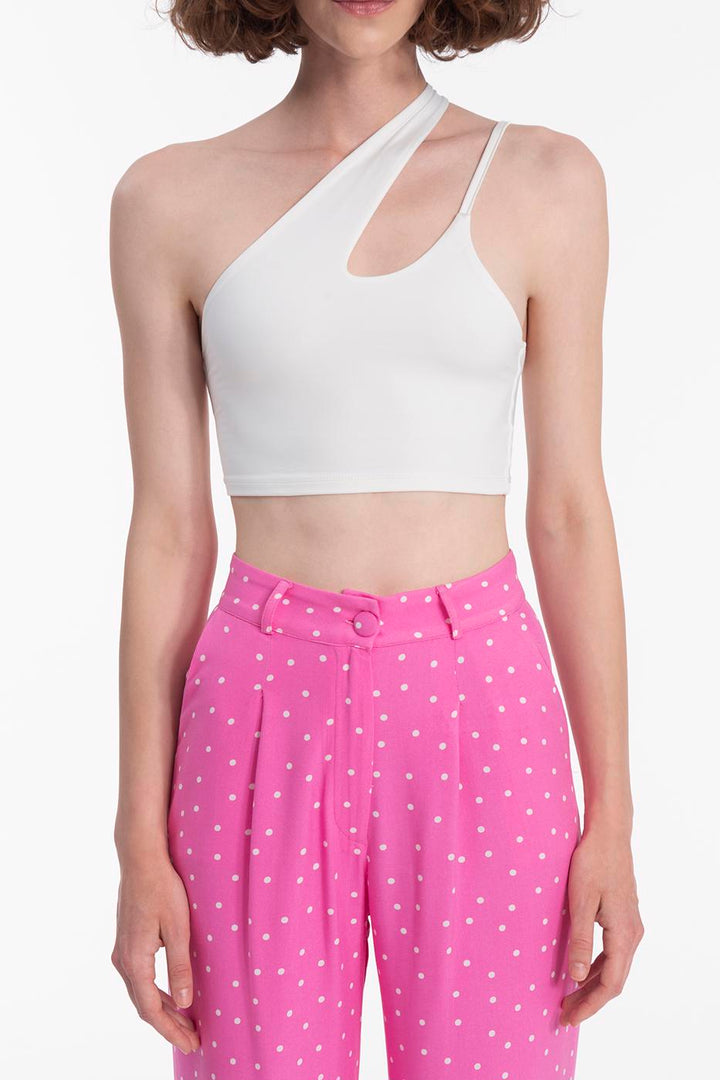 BSL Women One shoulder strapped crop top - Leesburg