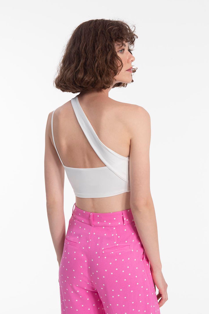 BSL Women One shoulder strapped crop top - Leesburg