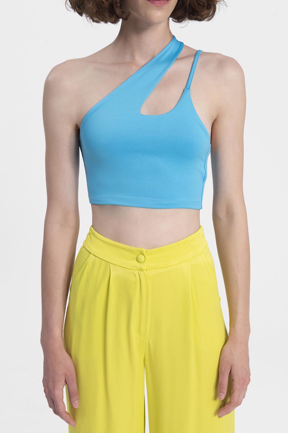 BSL Women One shoulder strapped crop top - Waterloo
