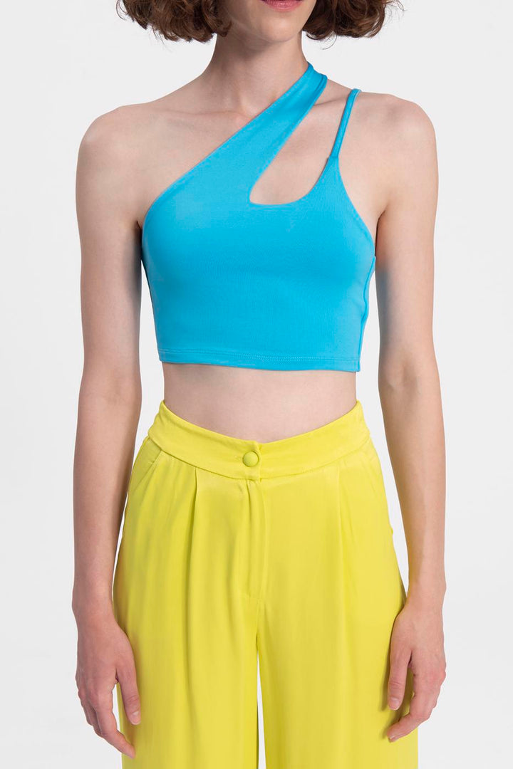BSL Women One shoulder strapped crop top - Waterloo