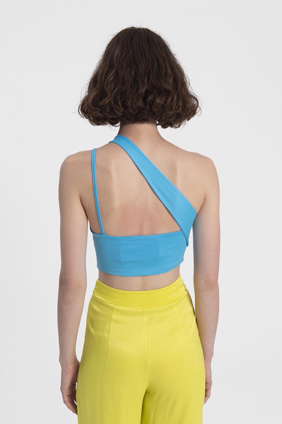 BSL Women One shoulder strapped crop top - Waterloo