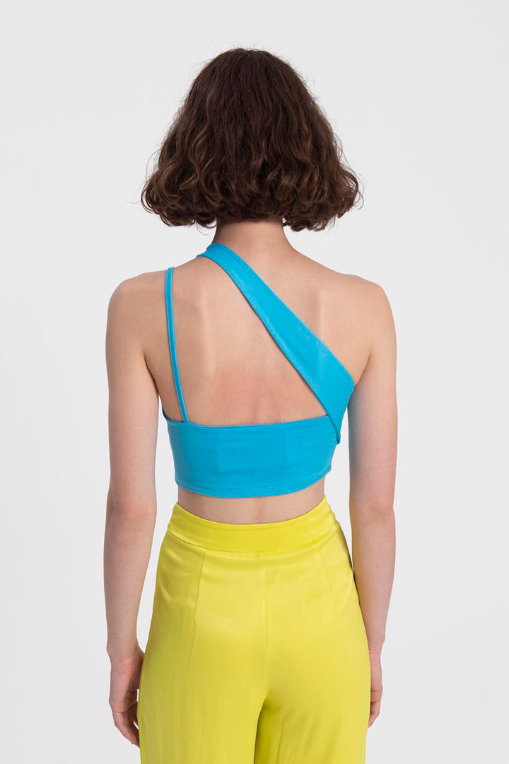 BSL Women One shoulder strapped crop top - Waterloo