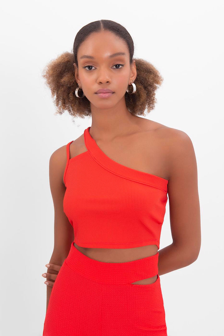 BSL Women One shoulder strapped crop top - Urbana