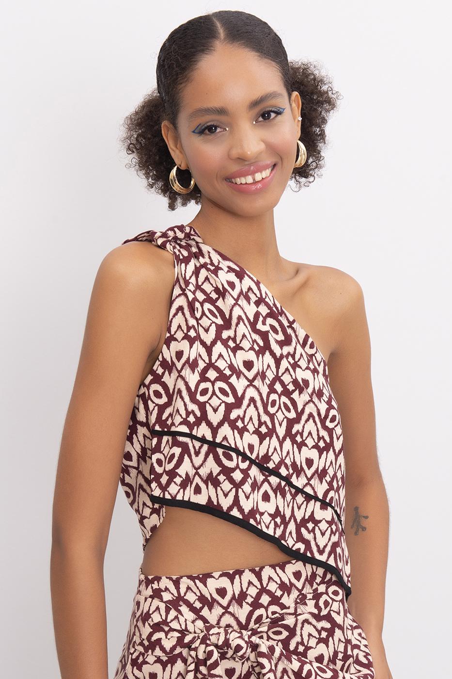 BSL Women One Shoulder Blouse - Zhovti Vody