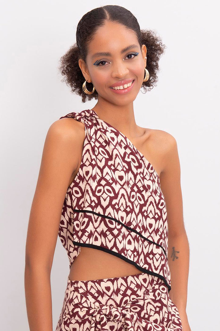 BSL Women One Shoulder Blouse - Zhovti Vody