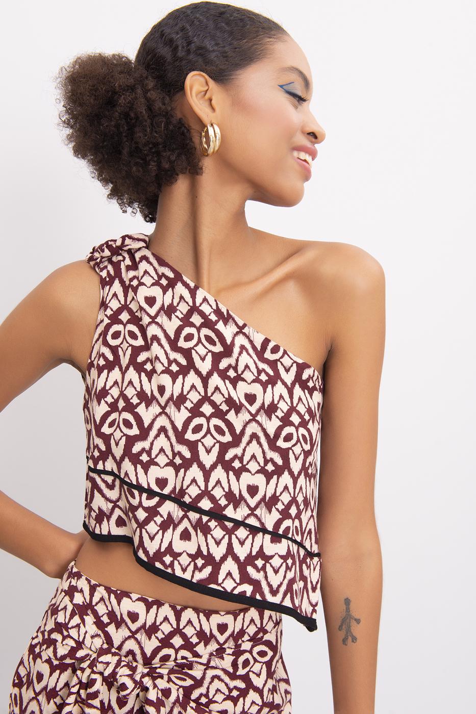 BSL Women One Shoulder Blouse - Zhovti Vody