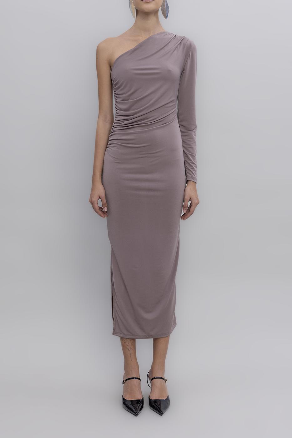 BSL Women One-shouldered Midi dress - Fondi