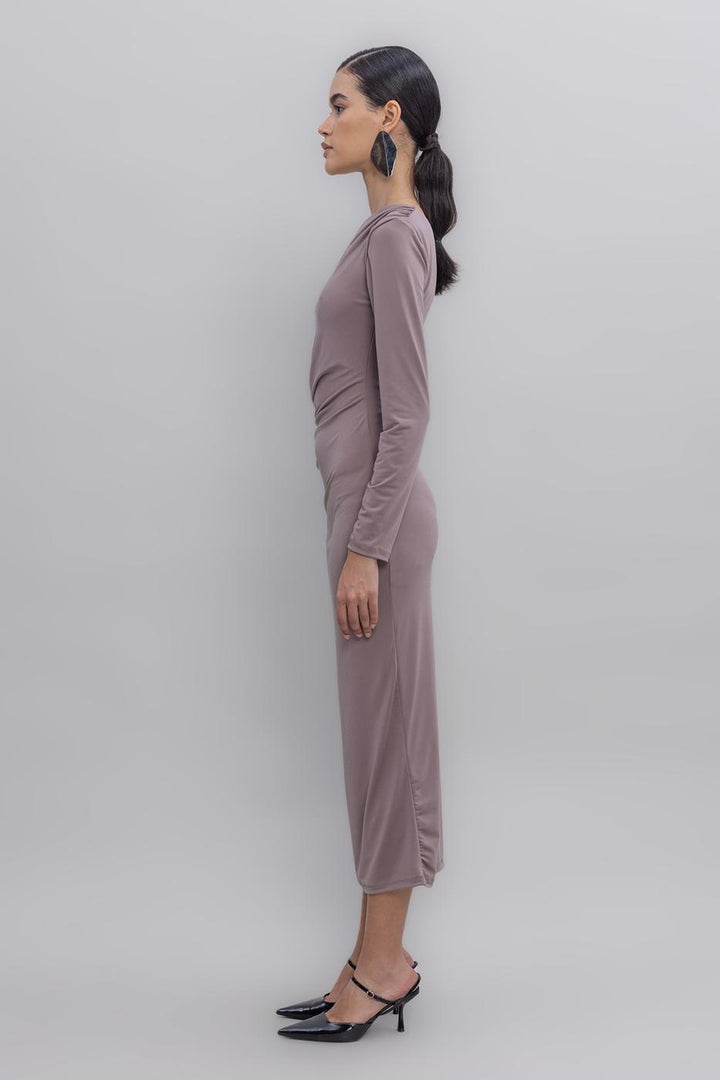 BSL Women One-shouldered Midi dress - Fondi