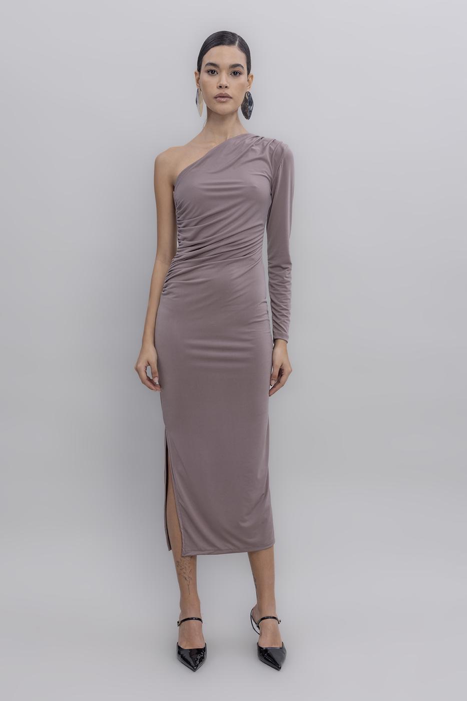 BSL Women One-shouldered Midi dress - Fondi