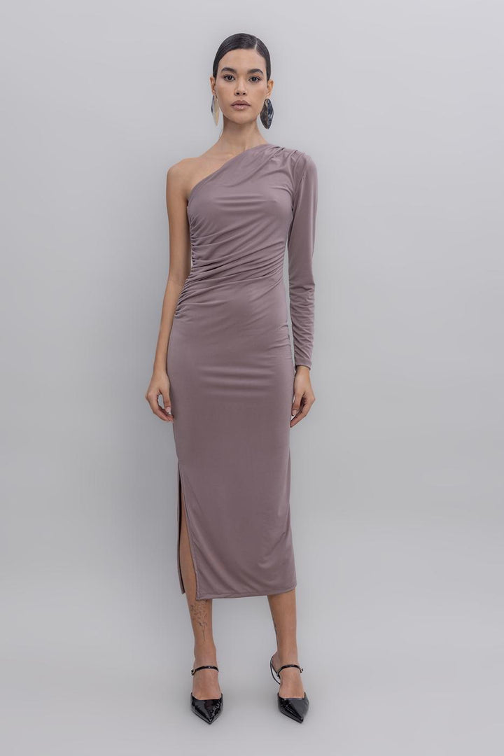 BSL Women One-shouldered Midi dress - Fondi