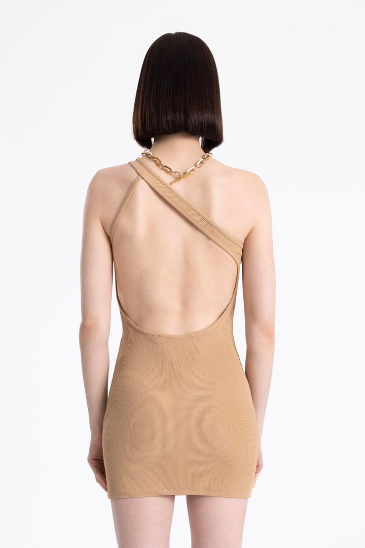 BSL Women One Shouldered Mini Dress - Niort