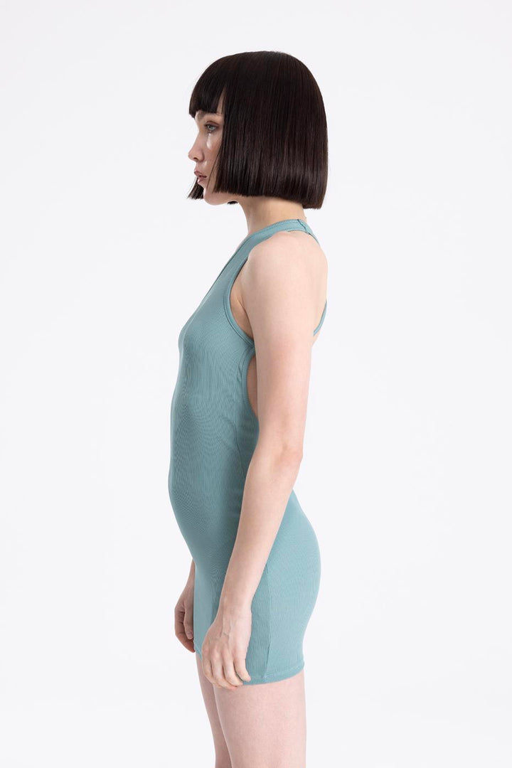 BSL Women One Shouldered Mini Dress - Vergína