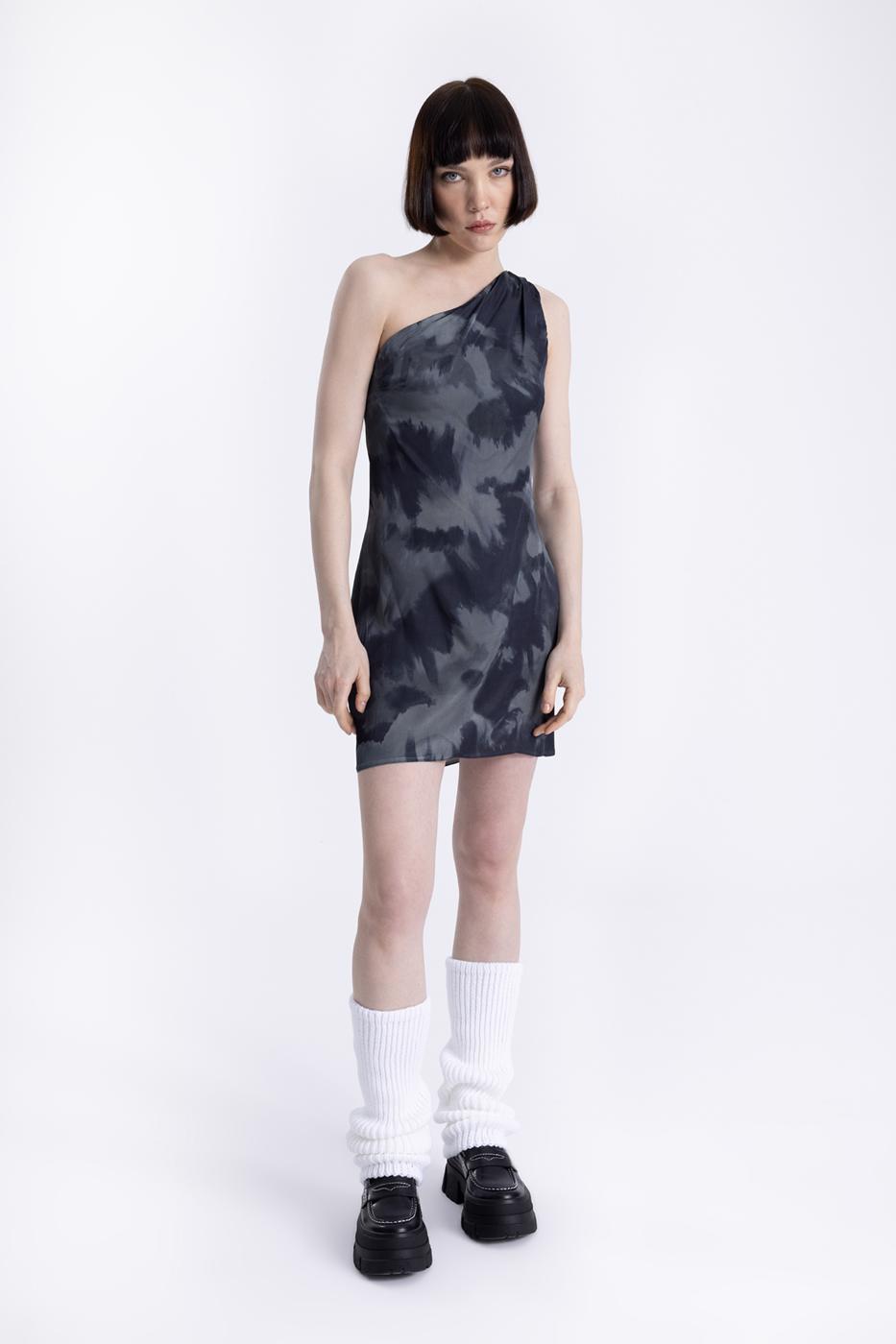BSL Women One Shouldered Mini Dress - Mount Vernon
