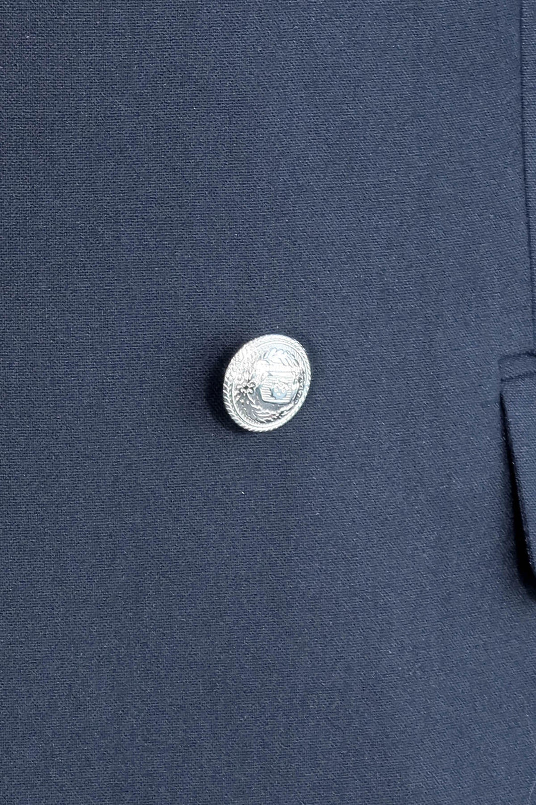 WSS Slim Fit Double-Breasted Navy Men’s Suit with Silver-Tone Metal Buttons –  - San José Villa de Allende