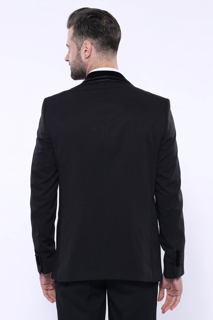 WSS Detachable Velvet Lapel Black Tuxedo  - Bonita Springs
