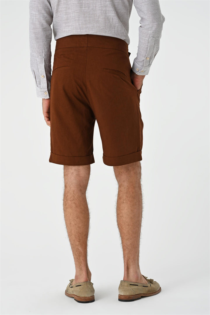 ANT Buckle Detailed Pleated Men's Shorts - Vittoria