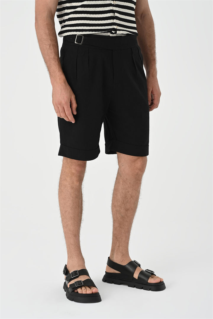 ANT Buckle Detailed Pleated Men's Shorts - Louisville