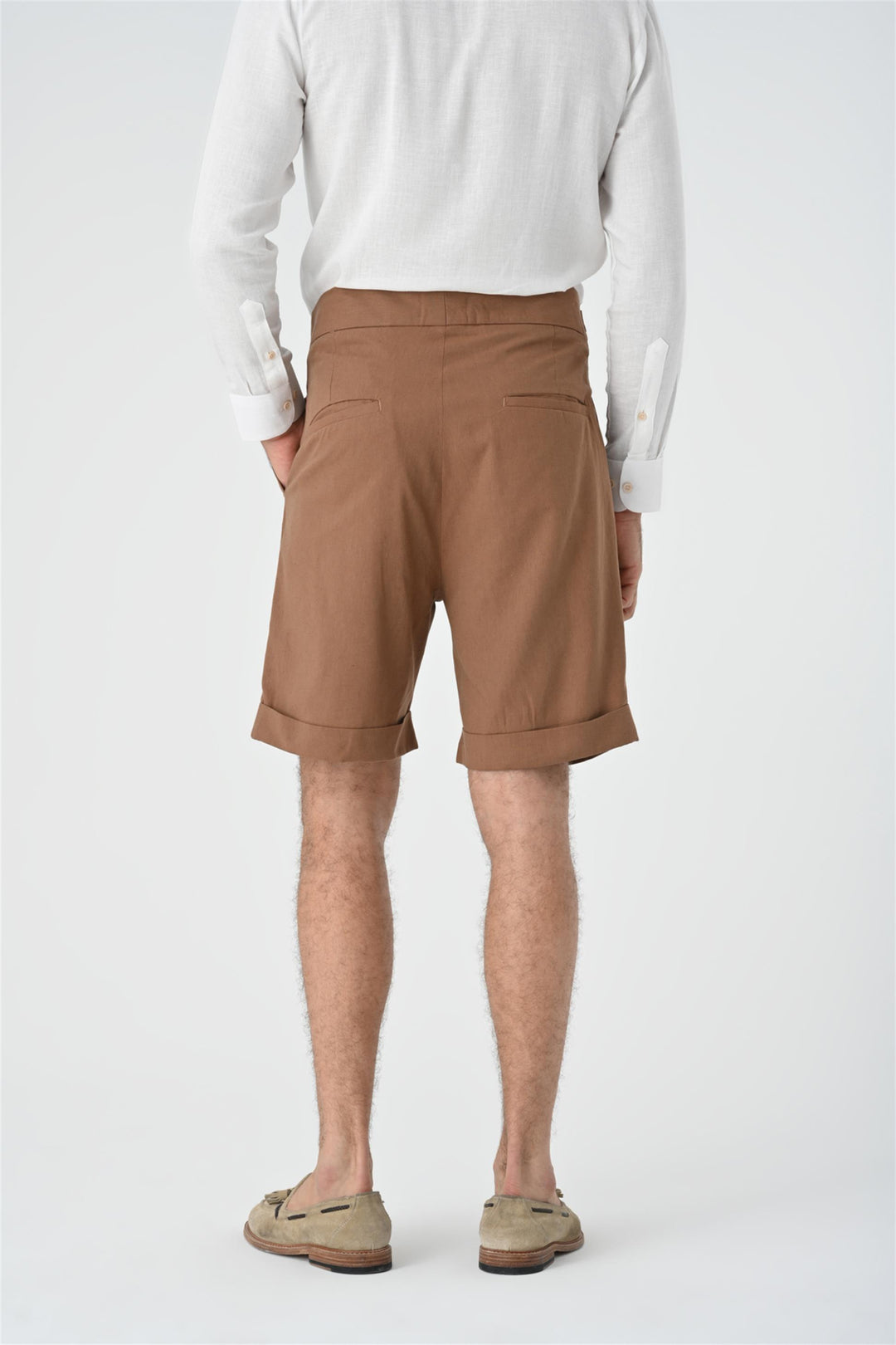 ANT Buckle Detailed Pleated Men's Shorts - Hilo