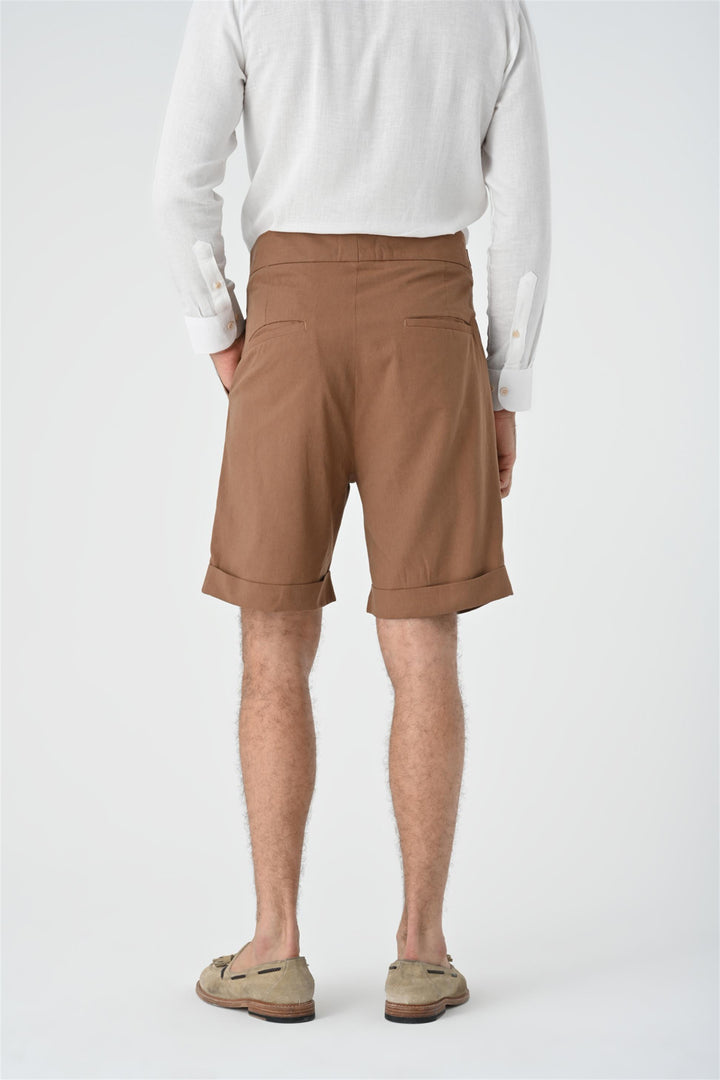 ANT Buckle Detailed Pleated Men's Shorts - Hilo