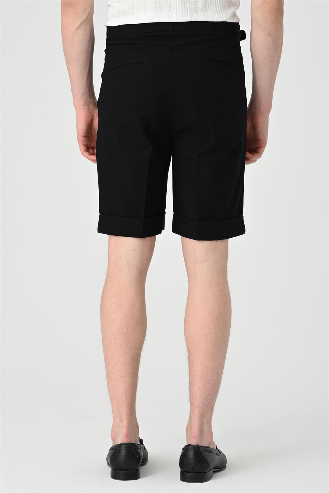 ANT Buckle Detailed Pleated Men's Shorts - Parkland
