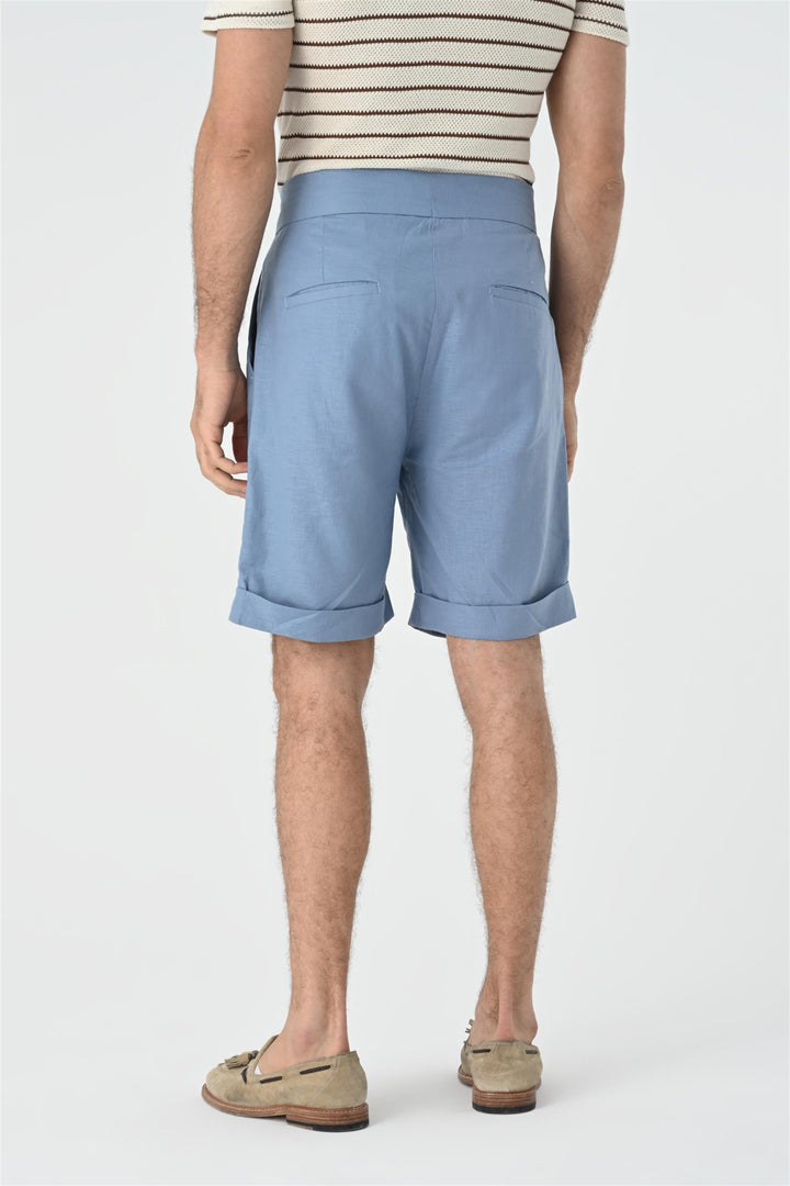 ANT Buckle Detailed Pleated Men's Shorts - Barcellona-Pozzo di Gotto