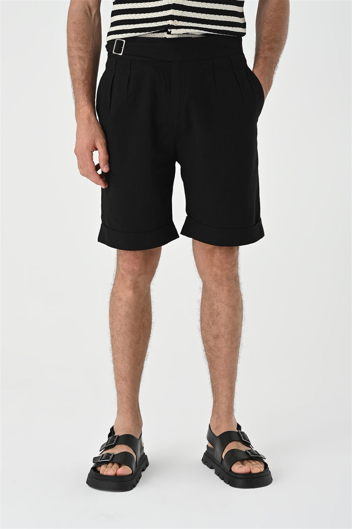 ANT Buckle Detailed Pleated Men's Shorts - Louisville