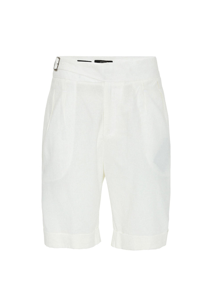 ANT Buckle Detailed Pleated Men's Shorts - Messina
