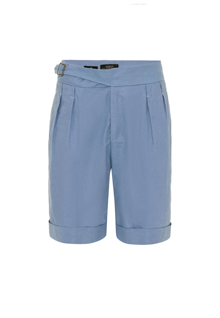 ANT Buckle Detailed Pleated Men's Shorts - Barcellona-Pozzo di Gotto