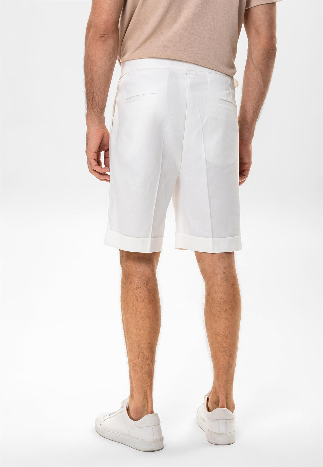 ANT Buckle Detailed Pleated Men's Shorts - Union
