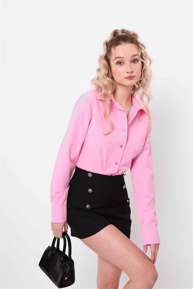 RYN Wholesale Buttoned Shorts Black - Viti