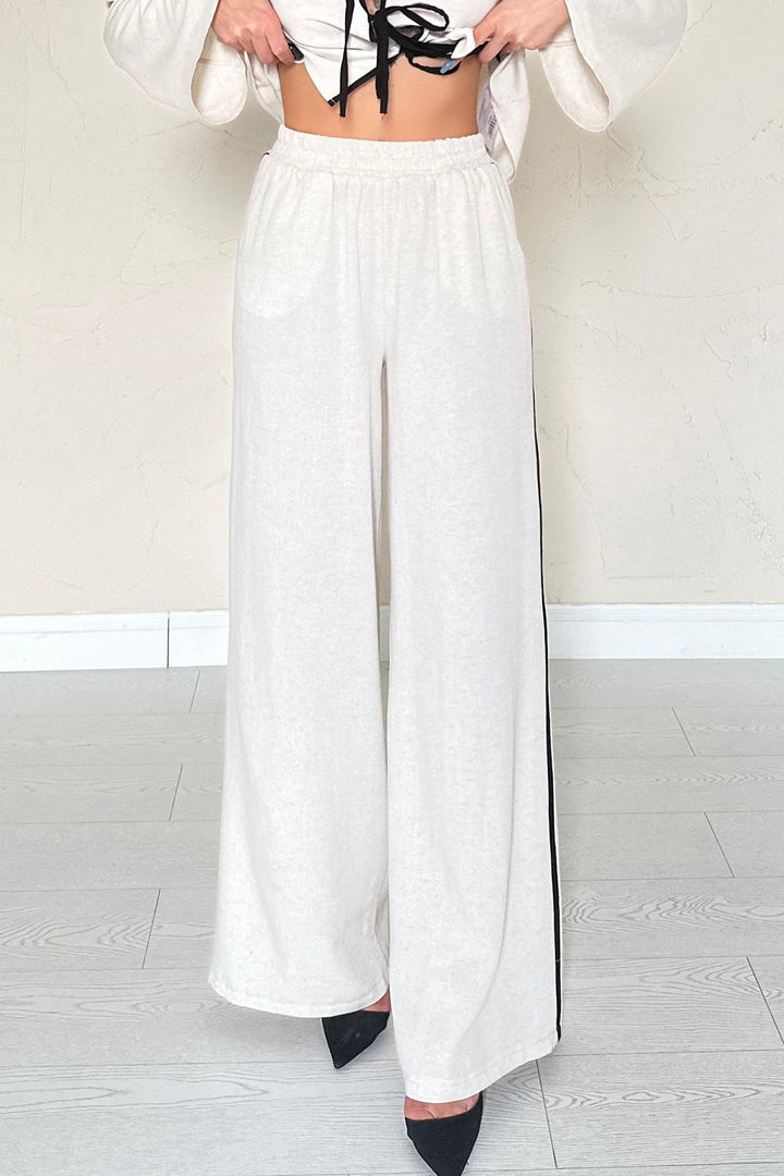 ELS Wholesale Beige Bowtie Linen Suit - Alès