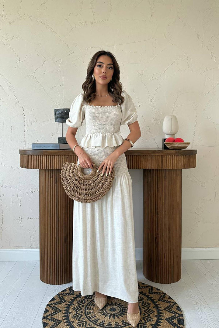 ELS Toptan Bej Gipeli Keten Takım - Bloomington