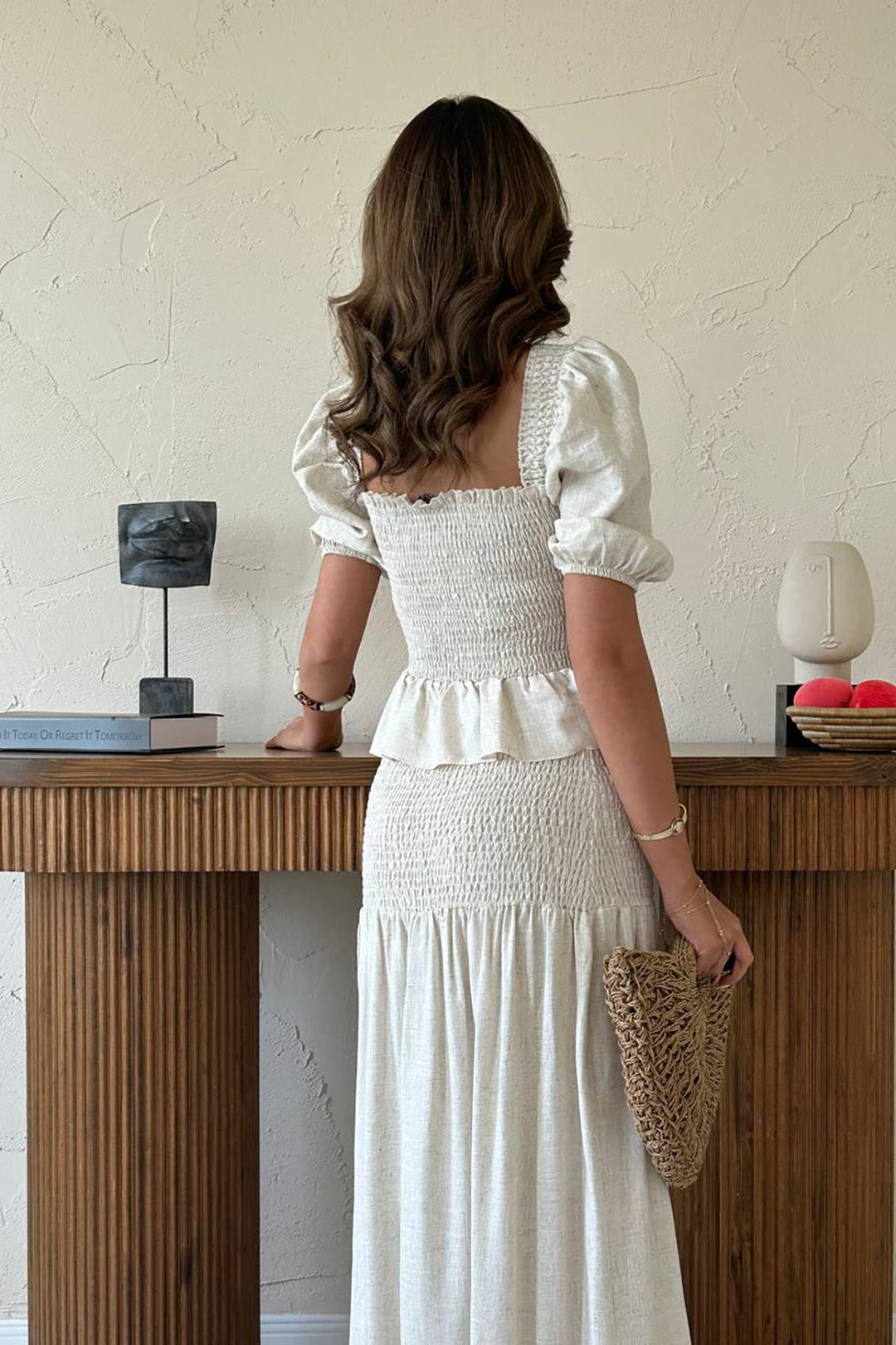 ELS Toptan Bej Gipeli Keten Takım - Bloomington