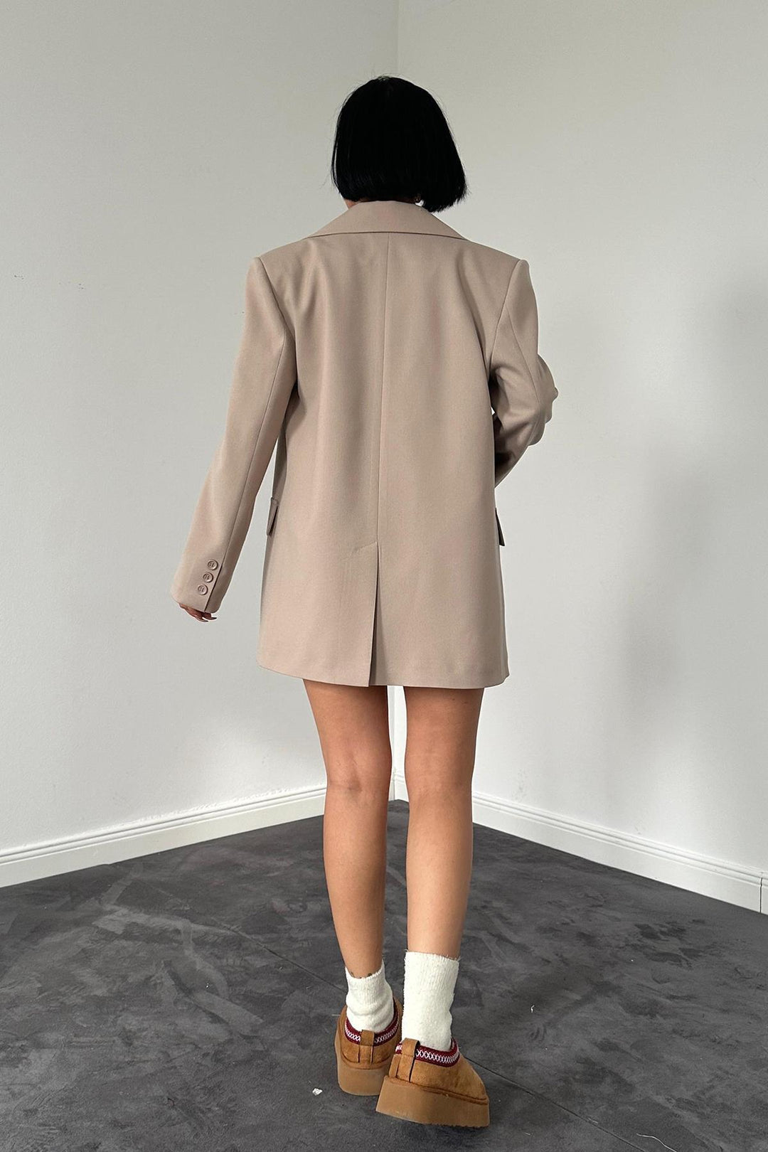 ELS Wholesale Beige Blazer and Skirt Suit - Burnley