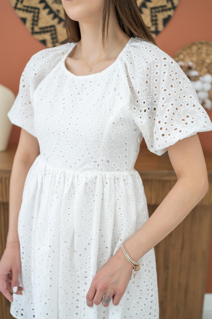 ELS Wholesale White Fisto Dress - Norwalk