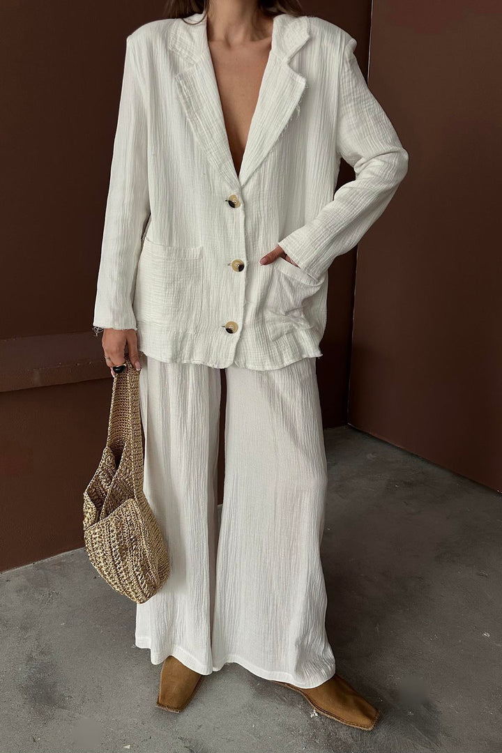 ELS Wholesale White Oversize Muslin Set - Querétaro
