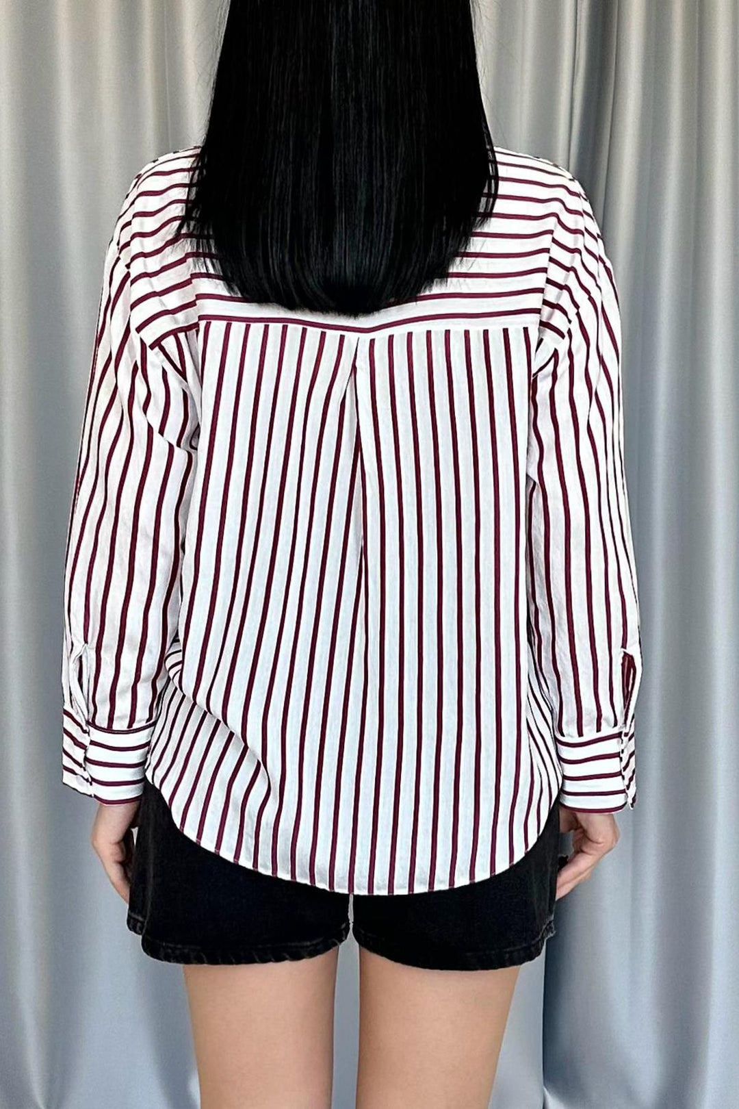 ELS Wholesale Burgundy Striped Shirt - Salzgitter