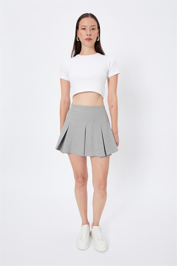 RYN Wholesale Pleated Skirt Gray - Santa Cruz Xoxocotlán