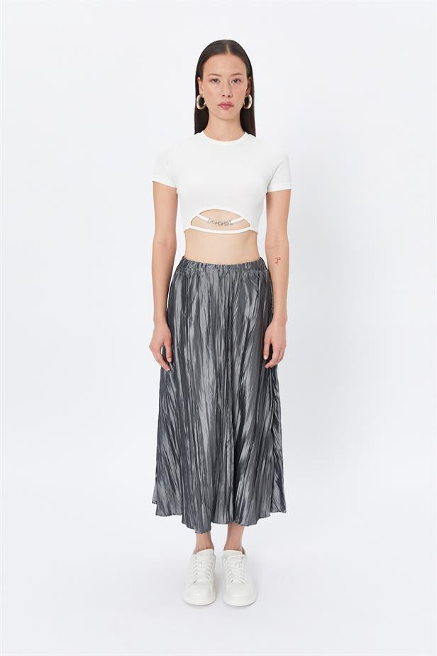 RYN Wholesale Pleated Skirt Gray - Oak Lawn