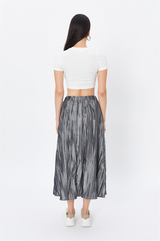 RYN Wholesale Pleated Skirt Gray - Oak Lawn
