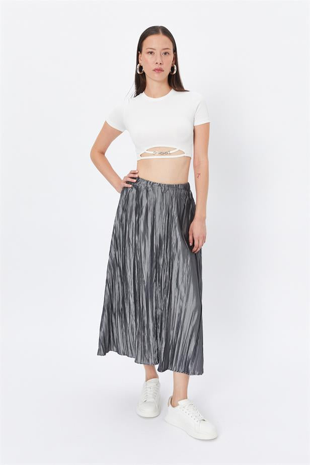 RYN Wholesale Pleated Skirt Gray - Oak Lawn