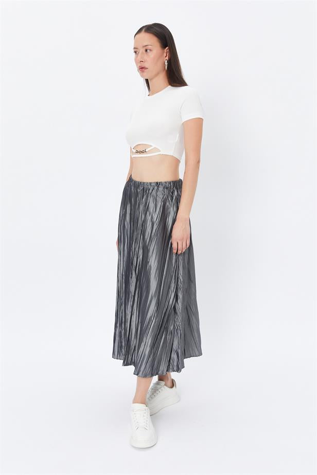 RYN Wholesale Pleated Skirt Gray - Oak Lawn